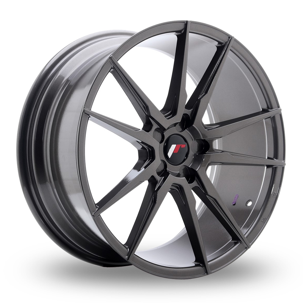 Japan Racing JR21 (8x20) (Custom Fitment) Hyper Grey Alloy Wheels
