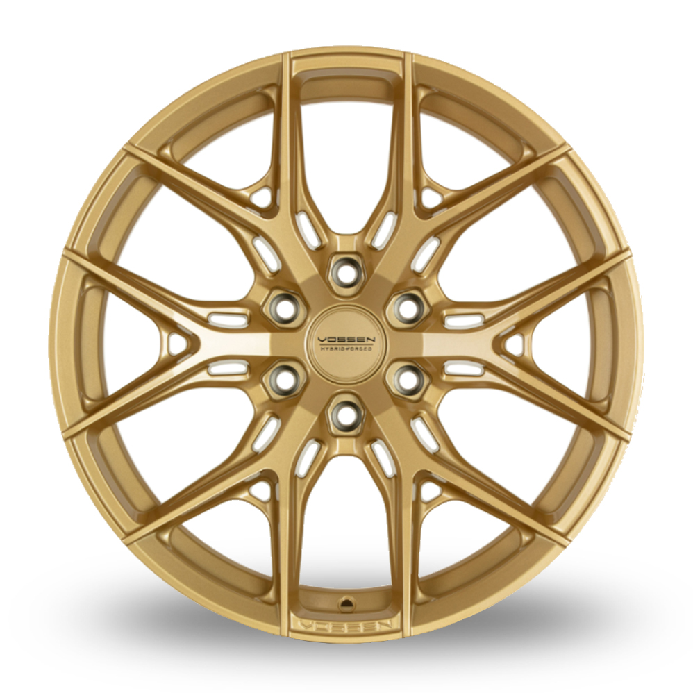 20" Vossen HF6-4 (9.5x20) (Deep Concave) Satin Gold Alloy Wheels