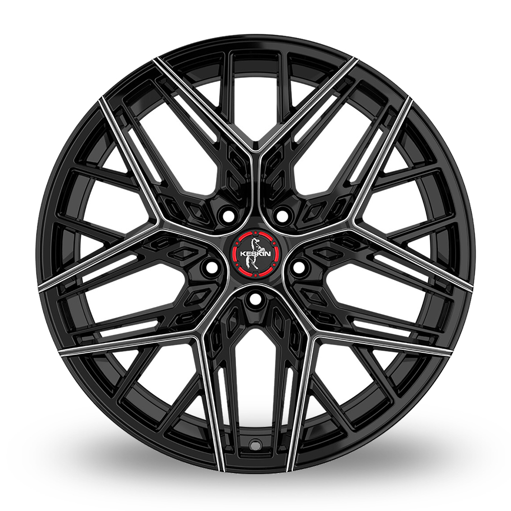 20" Keskin Tuning KT25 Black Secret Diamond Alloy Wheels