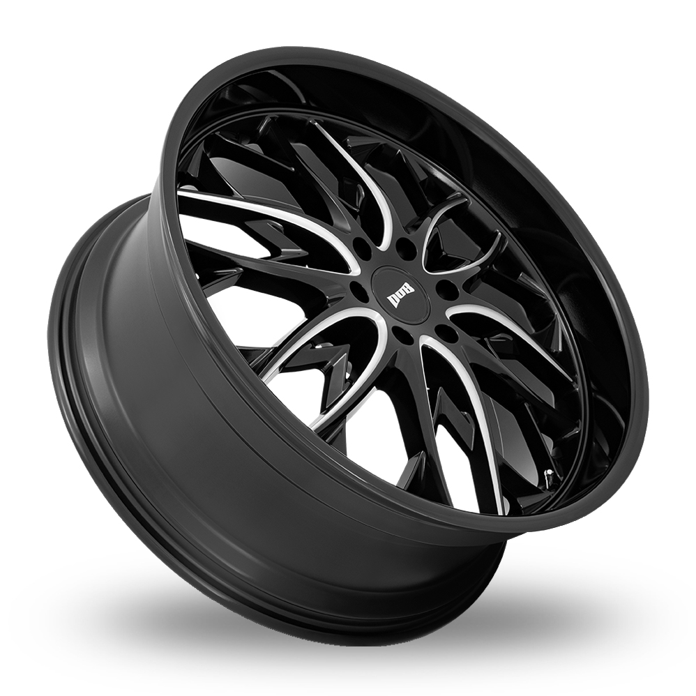 22" DUB S263 OG Gloss Black Milled Alloy Wheels