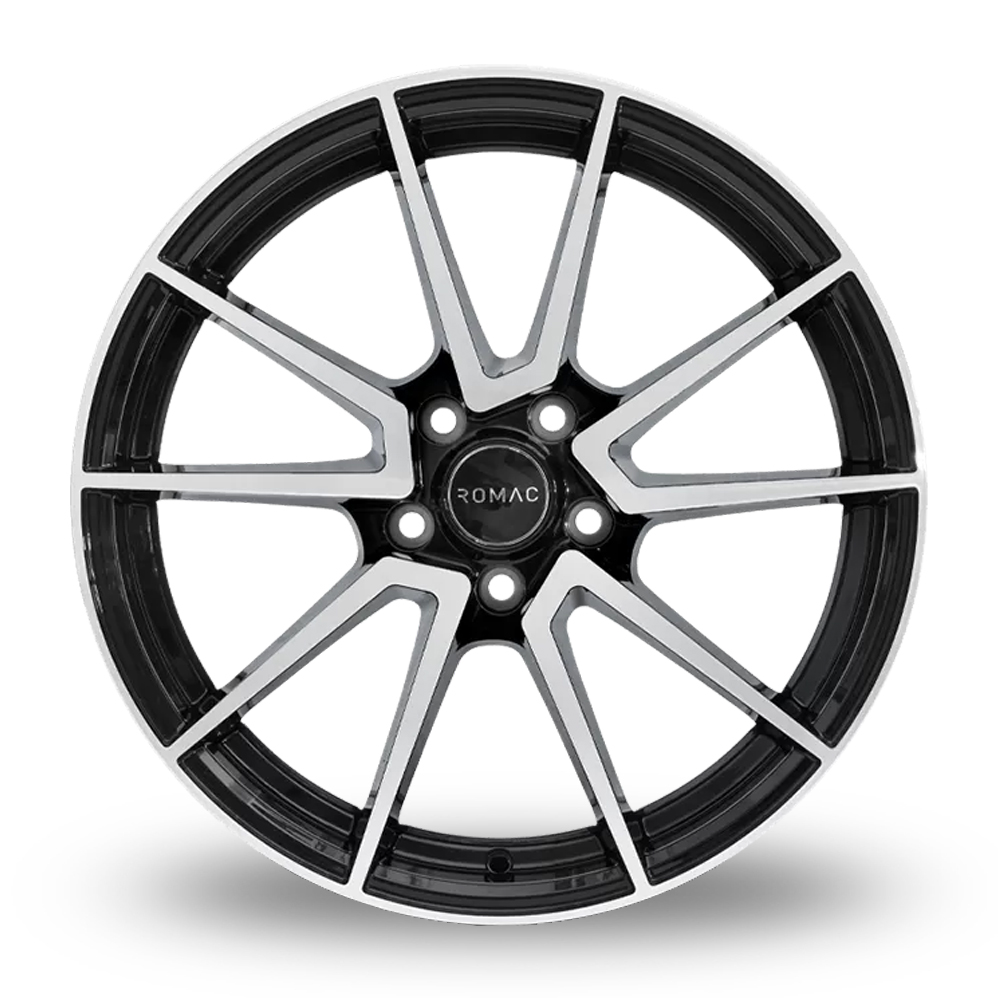 19" Romac Air Black Polished Alloy Wheels