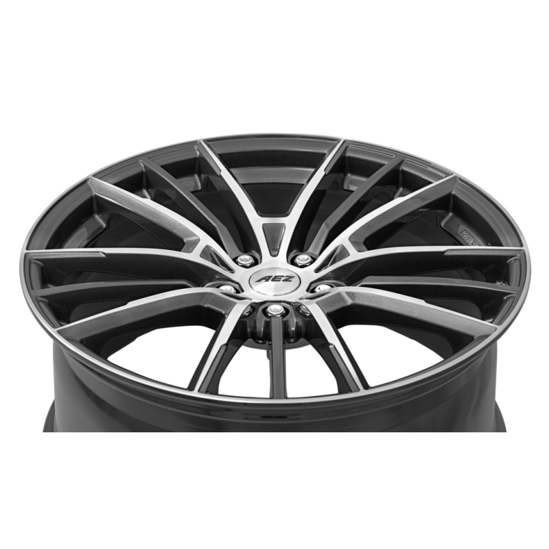 18 Inch AEZ Kaiman Gun Metal Polished Alloy Wheels