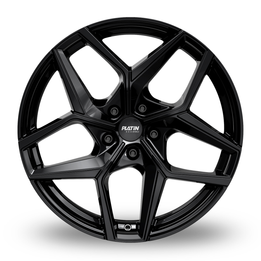18" Platin P 128 Black Alloy Wheels