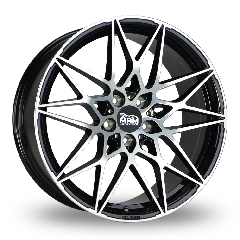 MAM B2N Black Polished Alloy Wheels