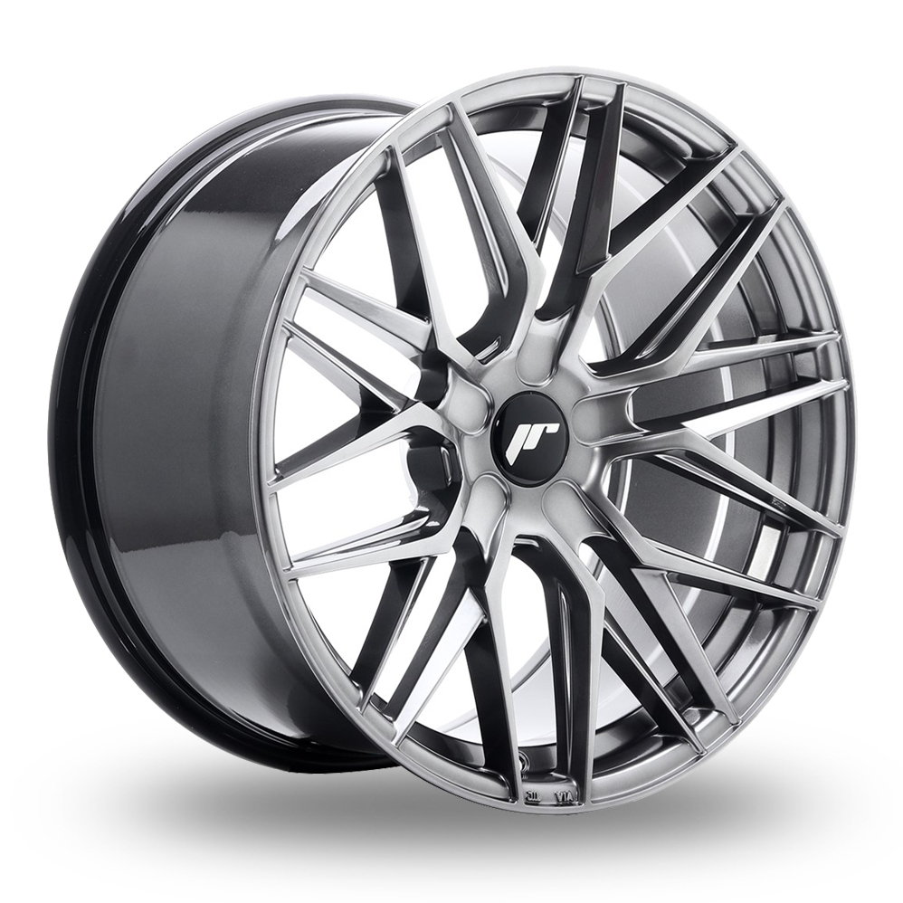 Japan Racing JR28 (9.5x19) (Custom Fitment) Hyper Black Alloy Wheels