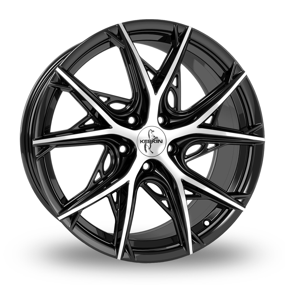Keskin Tuning KT24 Black Polished Alloy Wheels