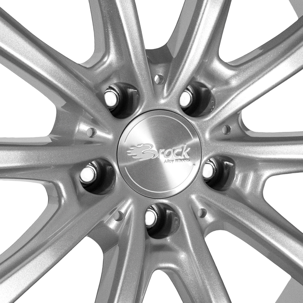 19" Brock B32 Crystal Silver Alloy Wheels