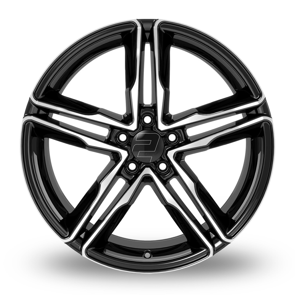 17" 2DRV WH11 Black Machined Alloy Wheels