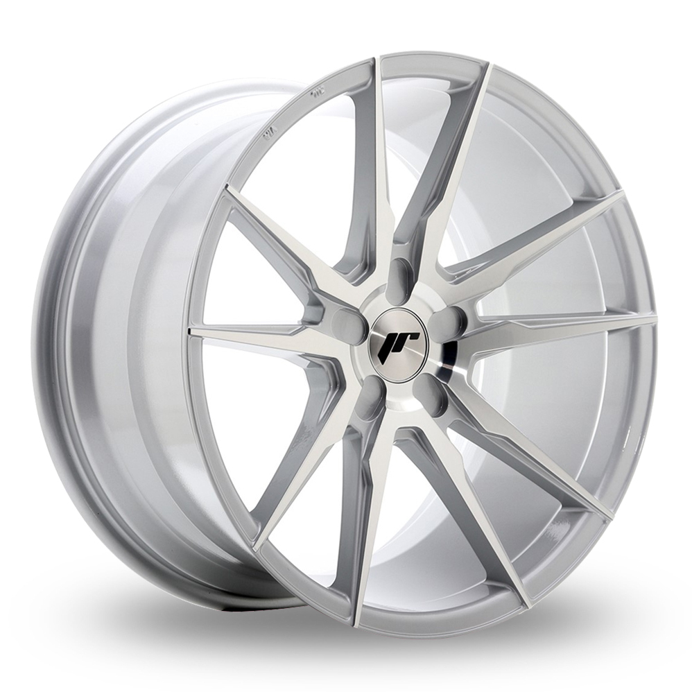 Japan Racing JR21 (9x19) (Custom Fitment) Silver Machined Face Alloy Wheels