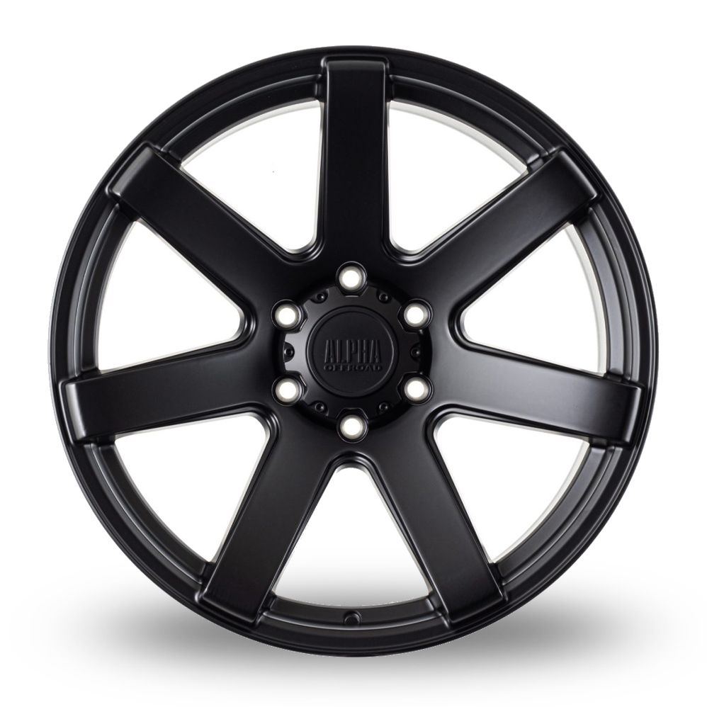 18" Alpha Off-Road Gauntlet Satin Black Alloy Wheels
