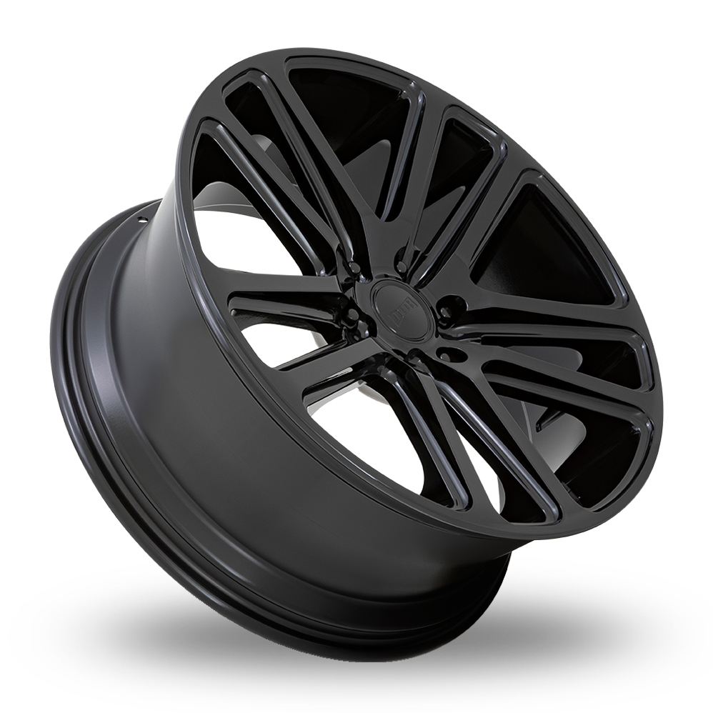 24" DUB S256 Flex Gloss Black Alloy Wheels