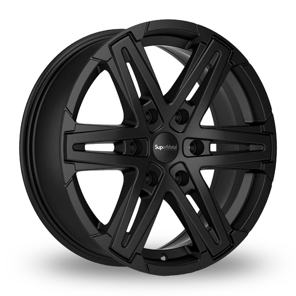 SuperMetal Compass Matt Black Alloy Wheels