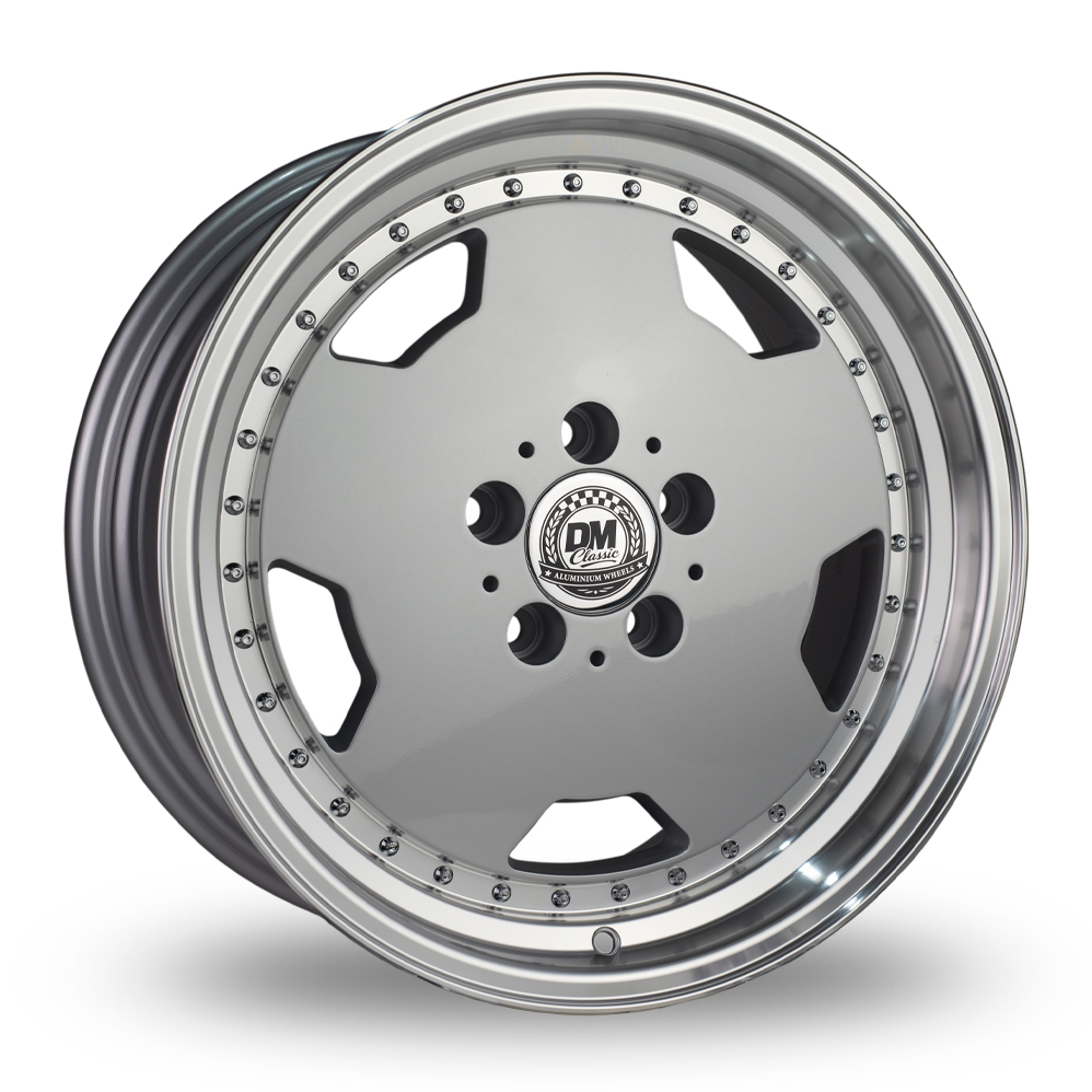 Dare DMC AE3 Silver Polished Lip Alloy Wheels