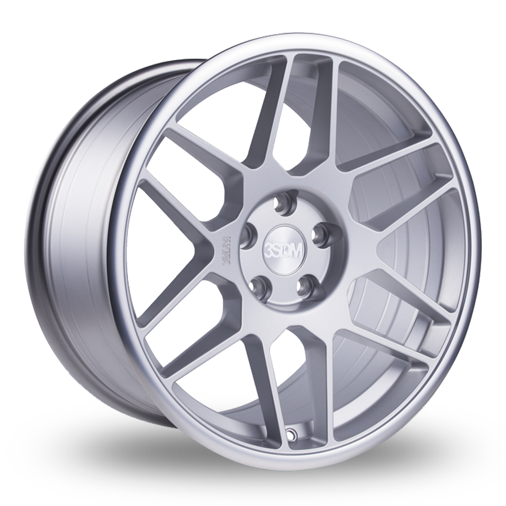 3SDM 0.09-SF Matt Silver Mirror Lip Alloy Wheels