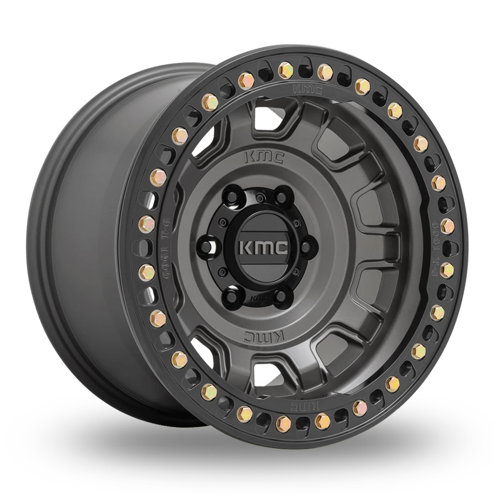 KMC KM236 Tank Beadlock (USA Warehouse) Anthracite Alloy Wheels