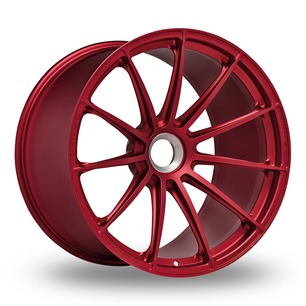 21" OZ Racing Ultimate AL FG Anodized Red Alloy Wheels