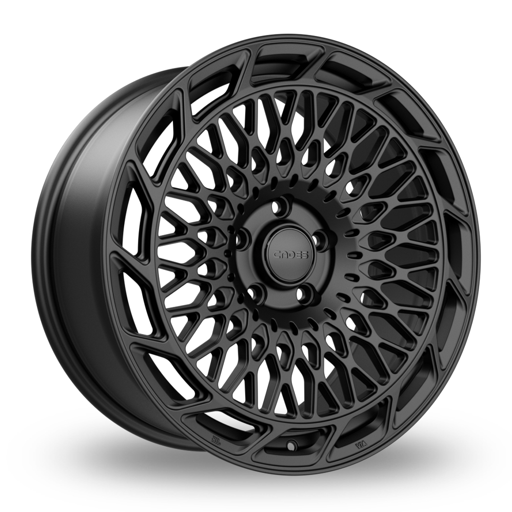 19" Cades Dione Matt Black Alloy Wheels
