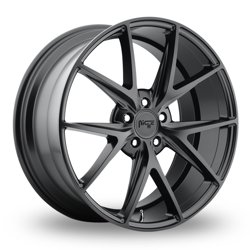 20" Niche M117 Misano (USA Warehouse) Matt Black  Alloy Wheels