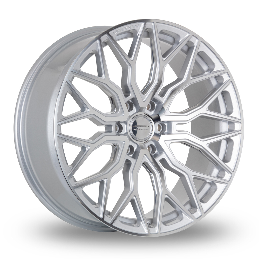 Vossen HF6-3 (9.5x22) (Deep Concave) Silver Polished Alloy Wheels