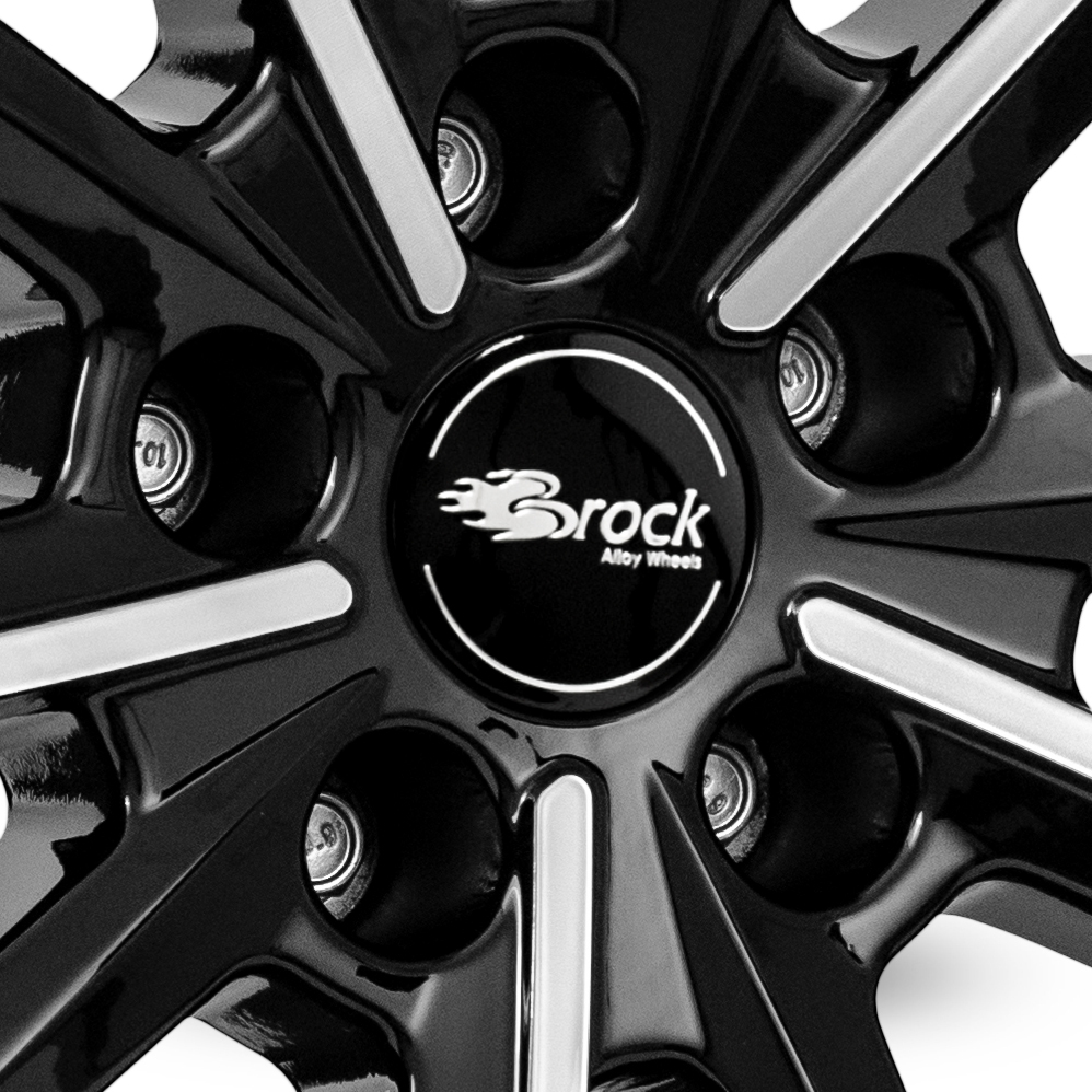 18" RC Design RC34 Gloss Black Polished Alloy Wheels