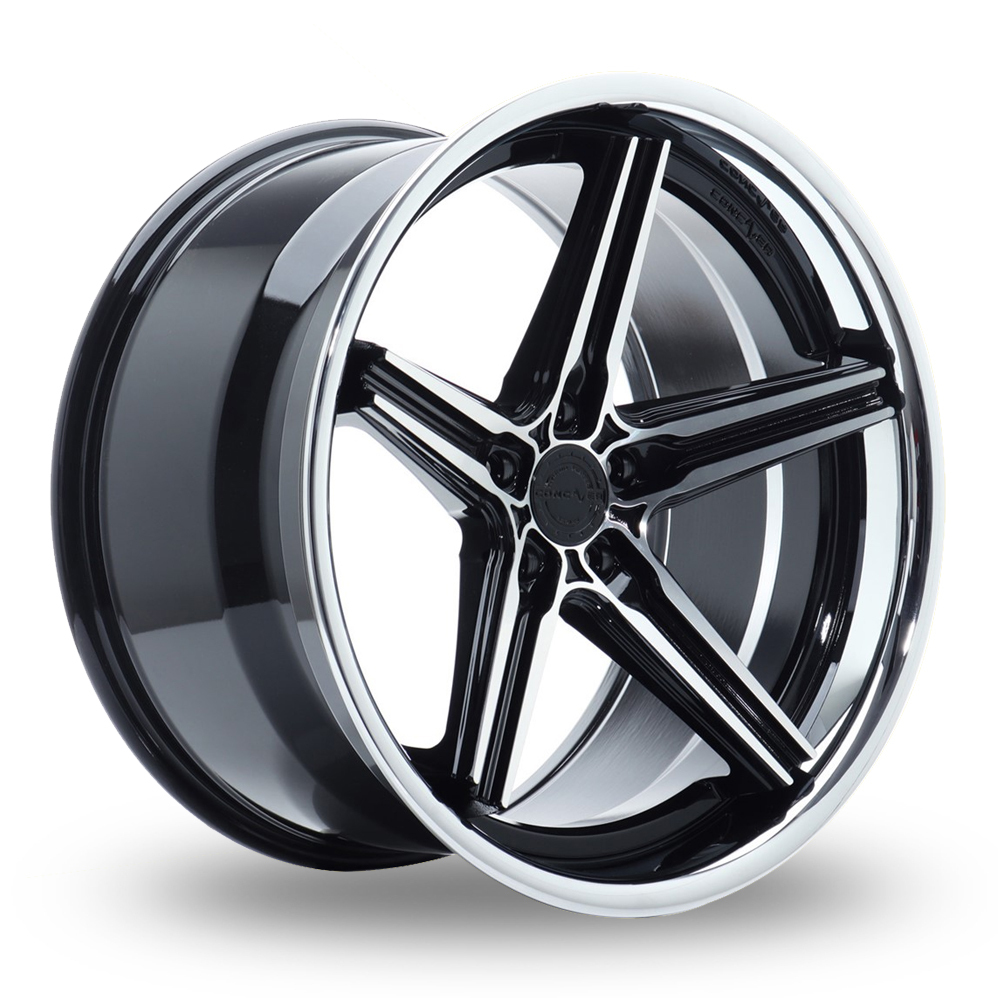 Concaver CVR9 (9x20) (Performance Concave) Black Polished Alloy Wheels