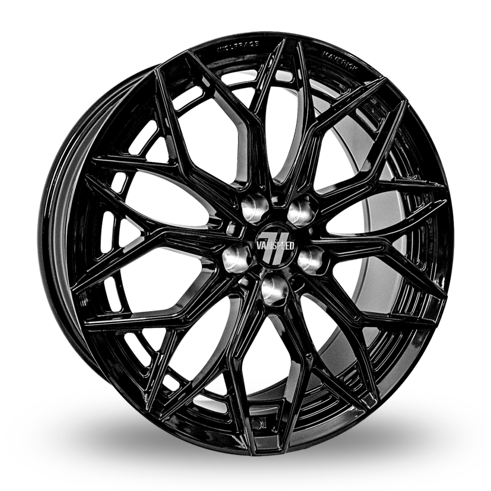 20" Wolfrace Vanspeed Maverick Gloss Raven Black Alloy Wheels