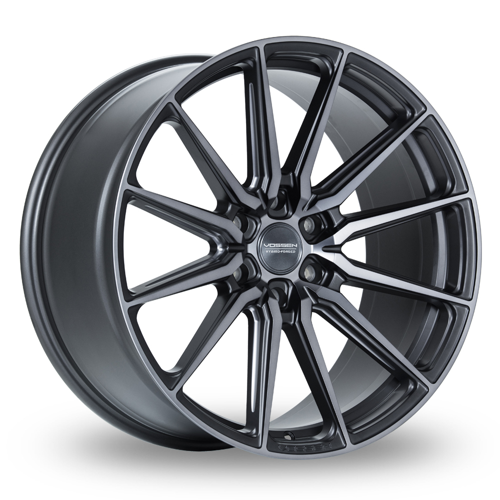 Vossen HF6-1 (9.5x20) (Deep Concave) Tinted Matte Gunmetal Alloy Wheels