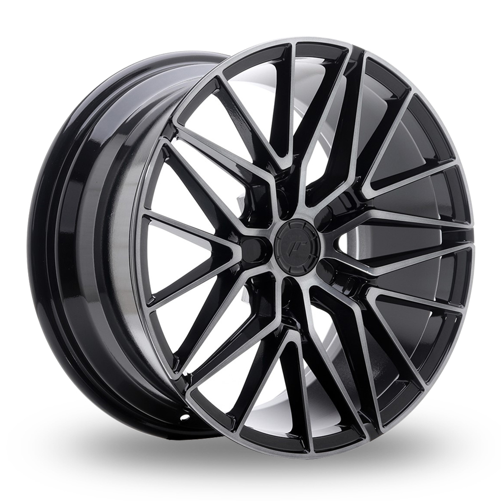 Japan Racing JR38 (8x18) (Custom Fitment) Black Machined Alloy Wheels