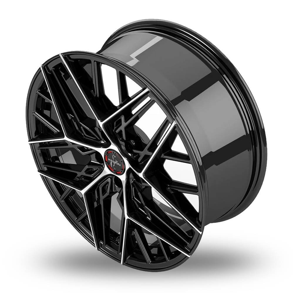 20" Keskin Tuning KT25 Black Polished Alloy Wheels