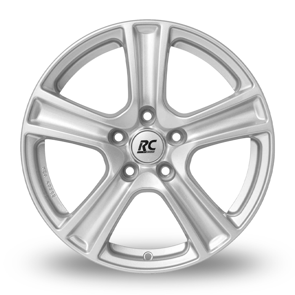 15" RC Design RC19 Crystal Silver Alloy Wheels
