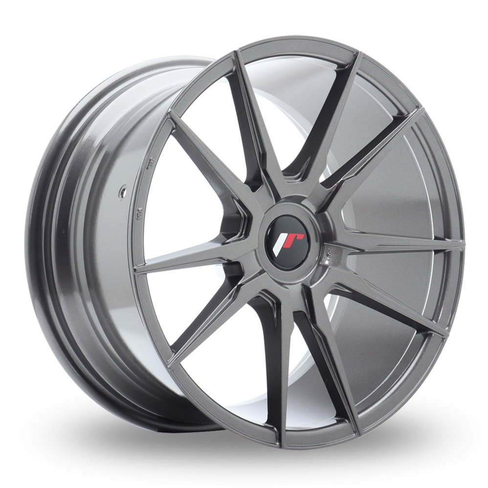 Japan Racing JR21 (8.5x18) (Custom Fitment) Hyper Grey Alloy Wheels