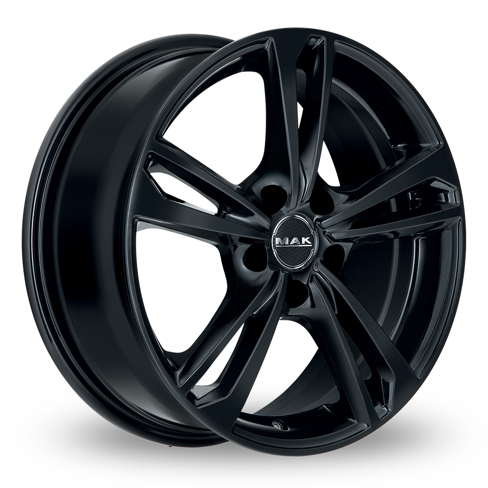 16" MAK Emblema Gloss Black Alloy Wheels