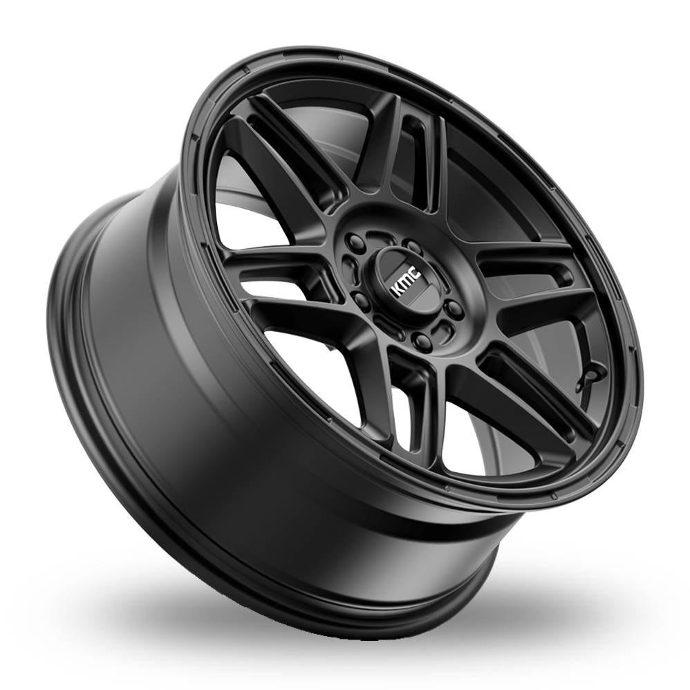 17" KMC KM716 Nomad Satin Black Alloy Wheels