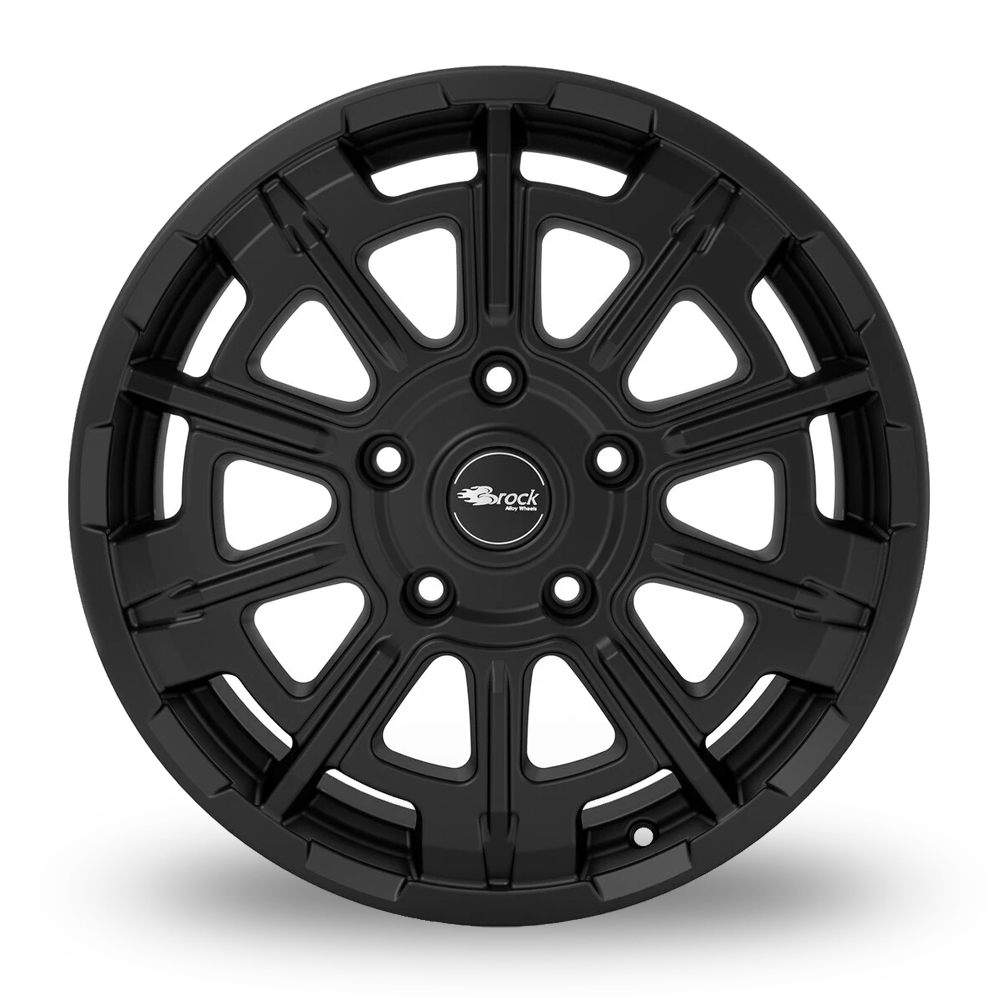 18" Brock B45 Satin Black Alloy Wheels