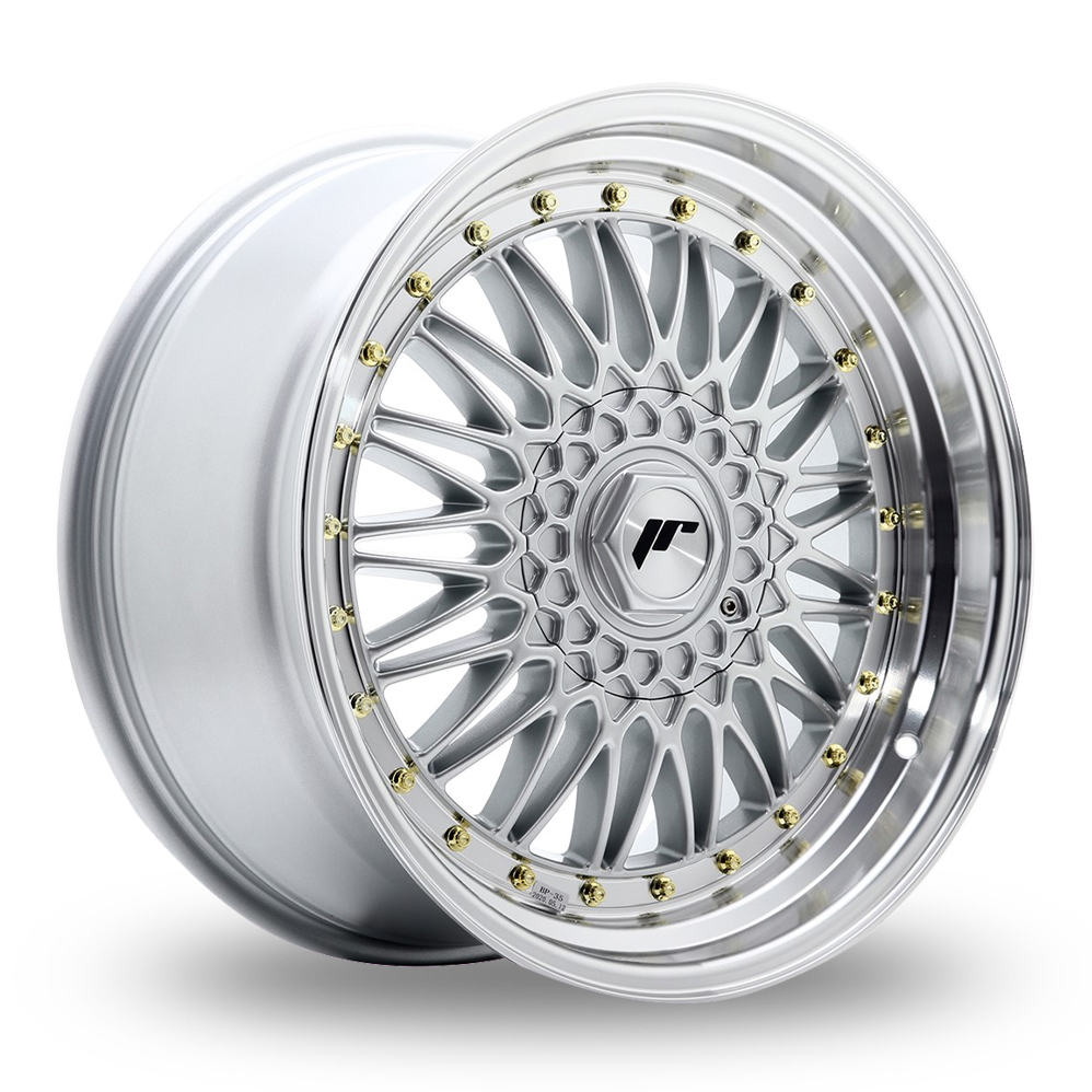 Japan Racing JR9 (9x18) Silver Machined Lip Alloy Wheels