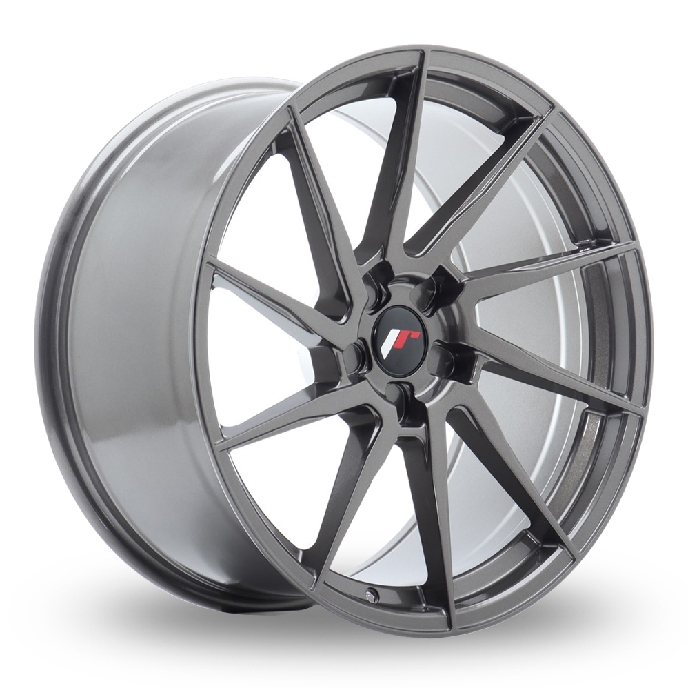 Japan Racing JR36 (10x20) (Custom Fitment) Hyper Grey Alloy Wheels