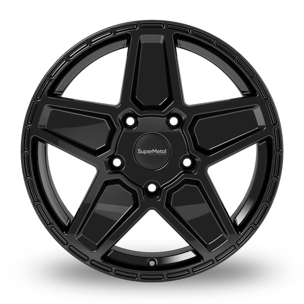 18" SuperMetal Rocket Gloss Black Alloy Wheels
