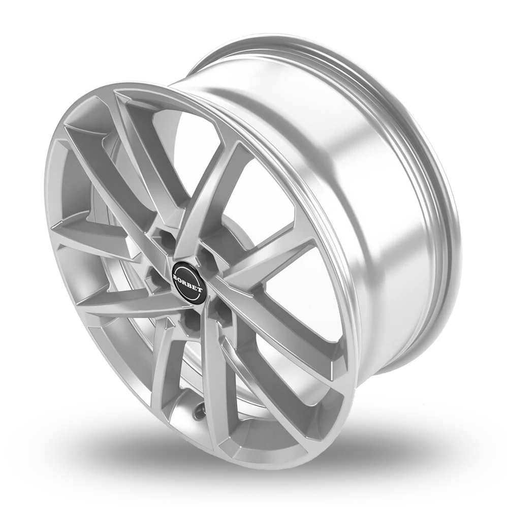 18" Borbet N Crystal Silver Alloy Wheels