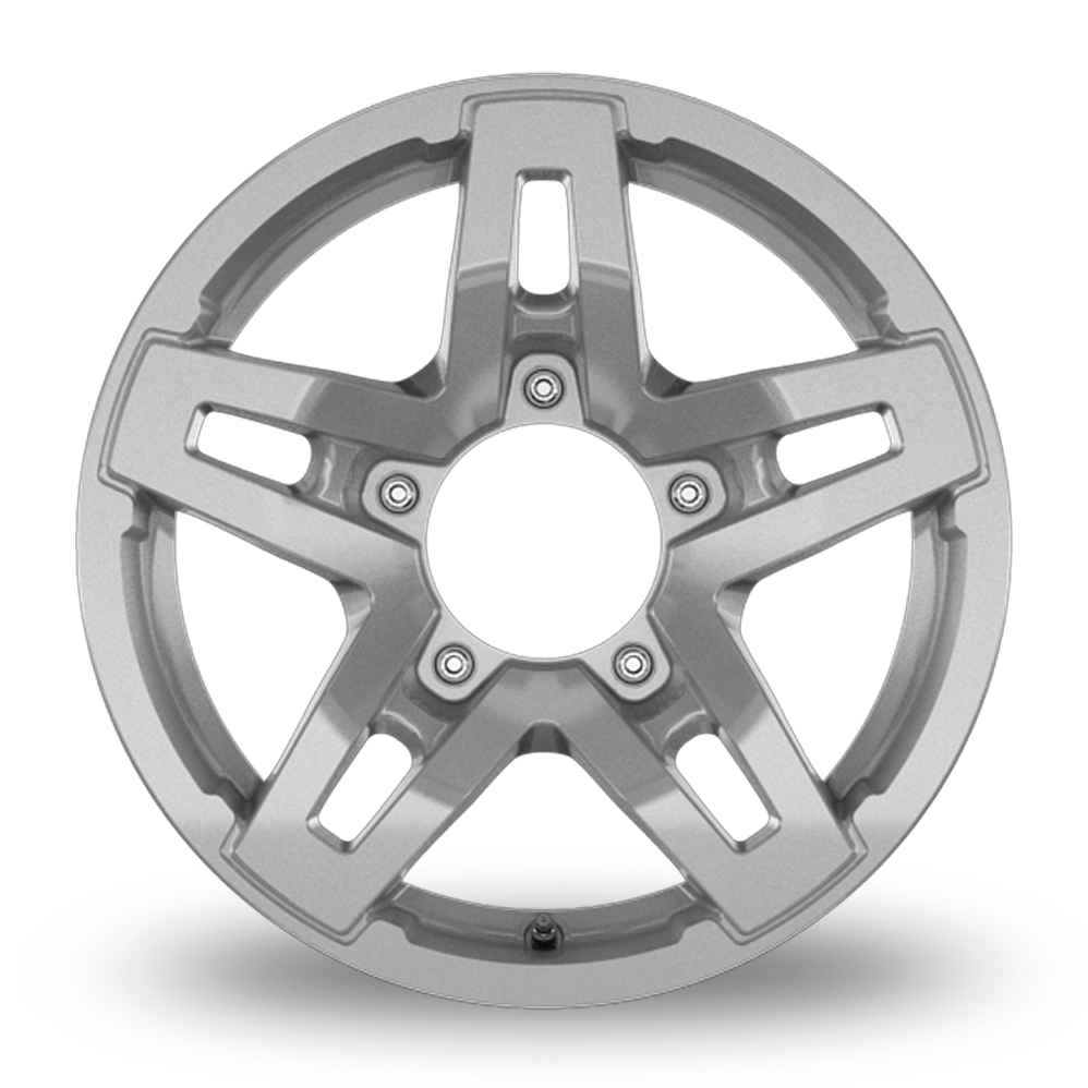 15" RC Design RC33X Crystal Silver Alloy Wheels