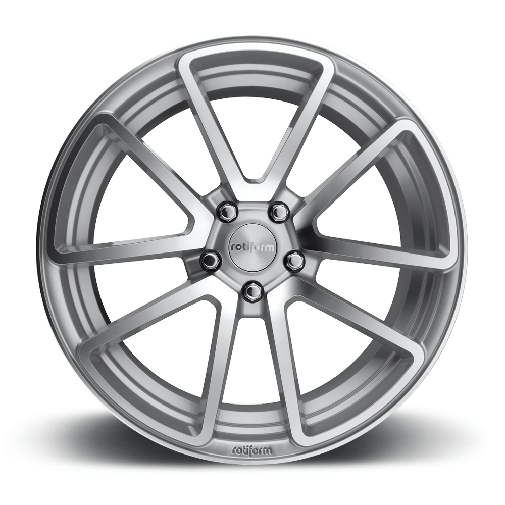 18" Rotiform R120 SPF Gloss Silver Machined Alloy Wheels