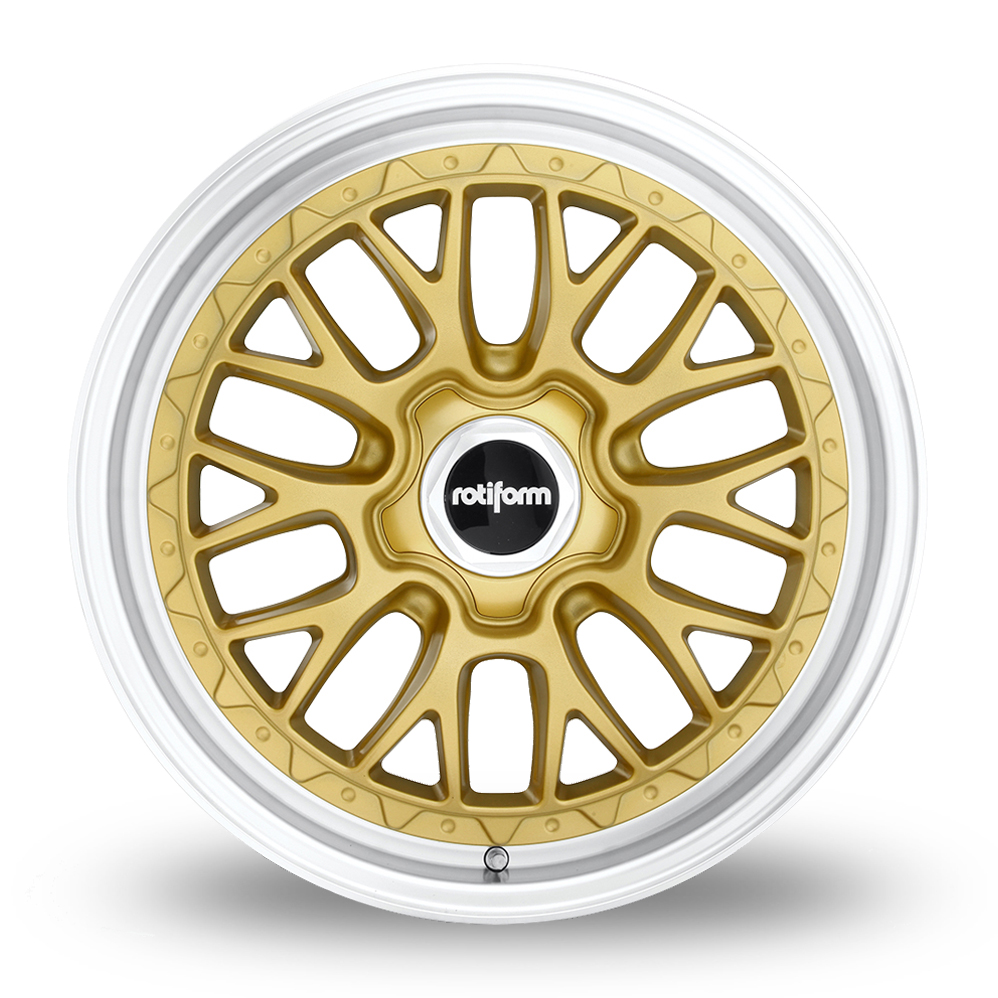 18" Rotiform R156 LSR Matt Gold Polished Alloy Wheels