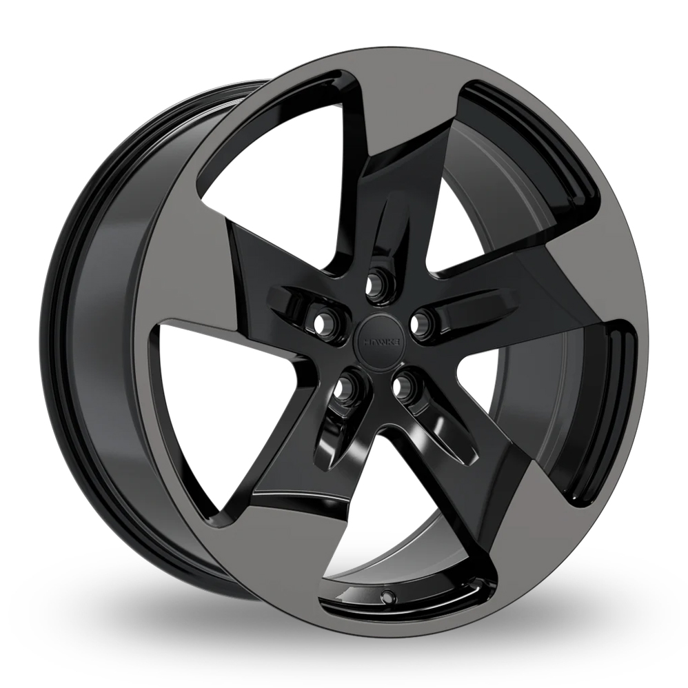 Hawke Five Tooth Black Shadow Alloy Wheels