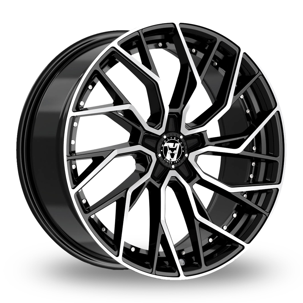 Wolfrace 71 Voodoo Gloss Raven Black Polished Alloy Wheels