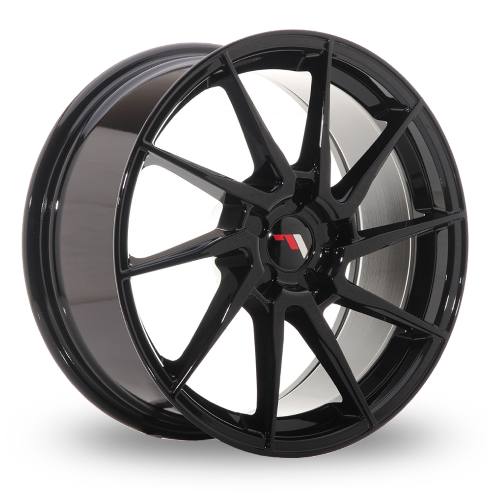 Japan Racing JR36 (8x18) (Custom Fitment) Gloss Black Alloy Wheels