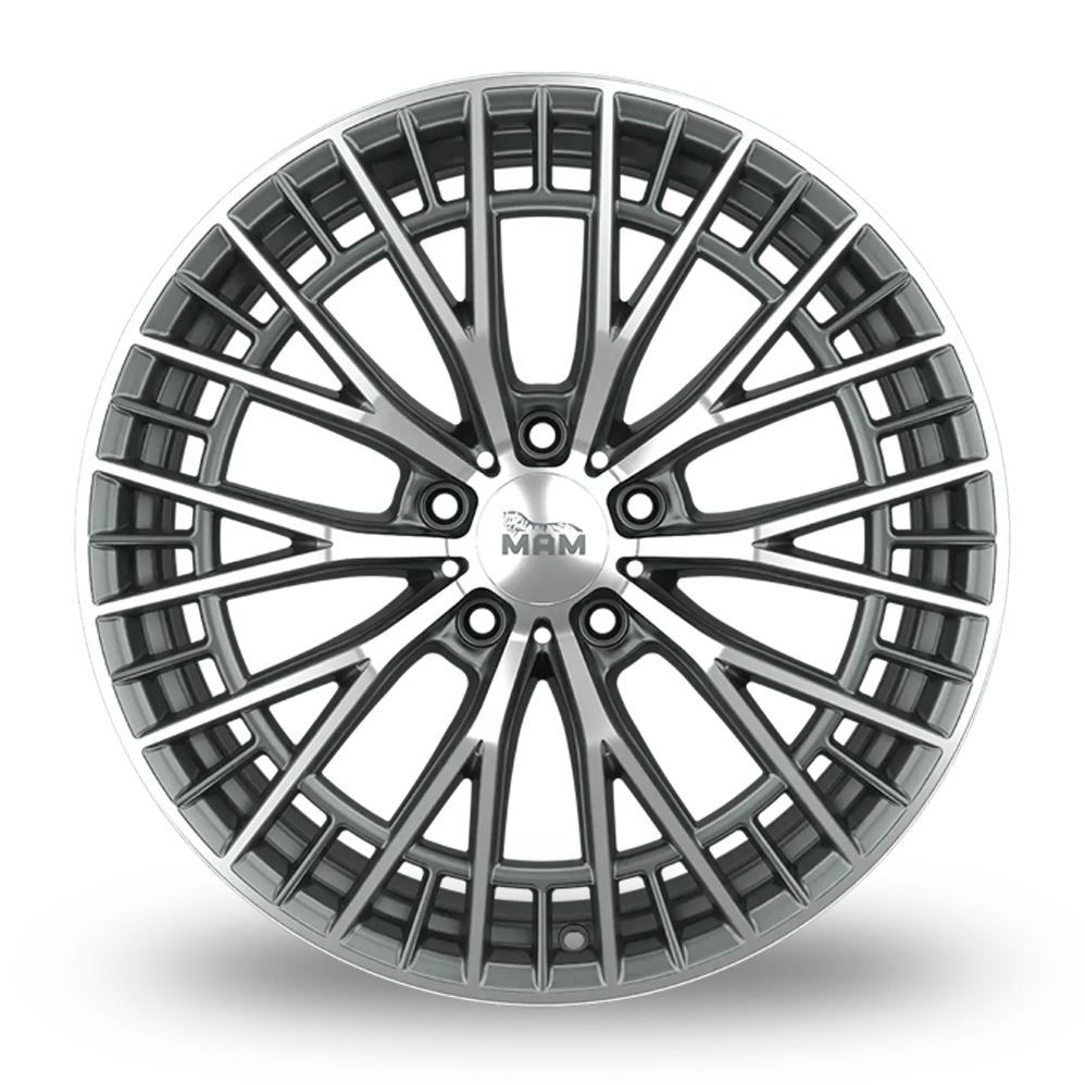 19" MAM GT2 Palladium Polished Alloy Wheels
