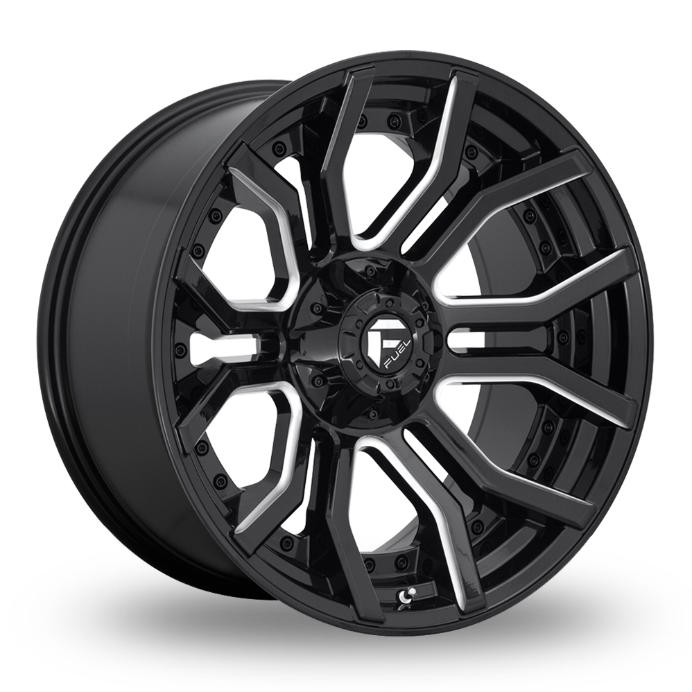 Fuel Off-Road D711 Rage (EU Warehouse) Gloss Black Milled Alloy Wheels
