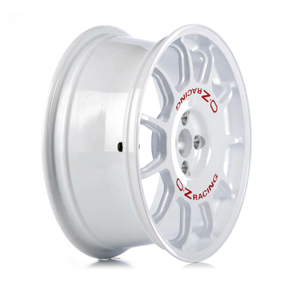 17" OZ Racing Leggenda Race White Red Lettering Alloy Wheels