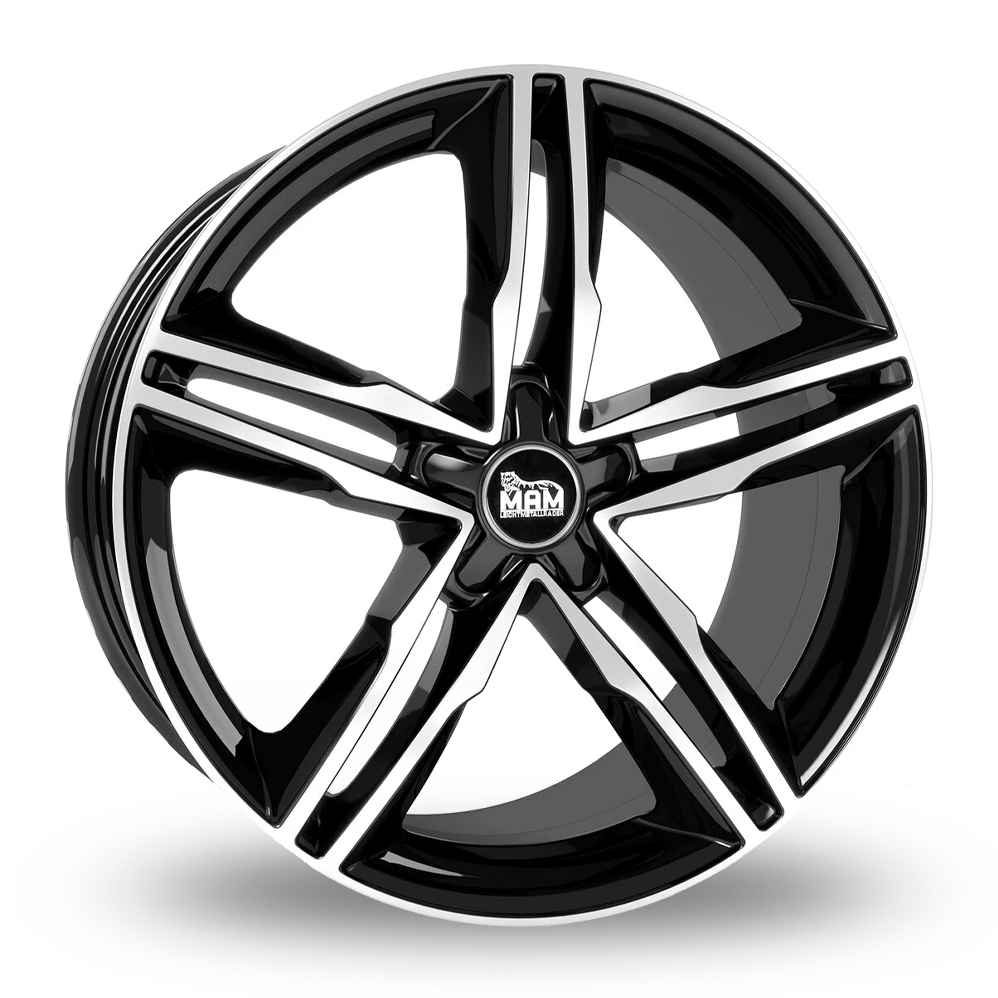 MAM A1 Black Polished Alloy Wheels