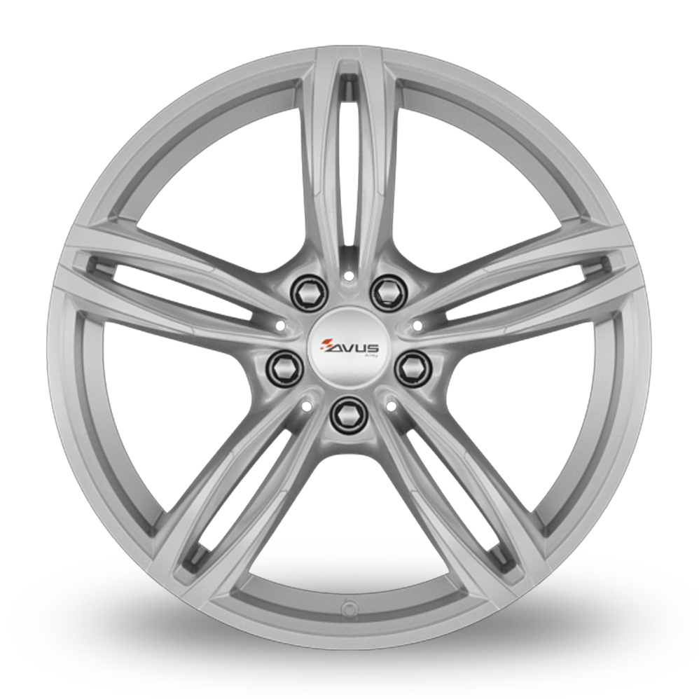 19" Avus Racing AF15 Hyper Silver Alloy Wheels