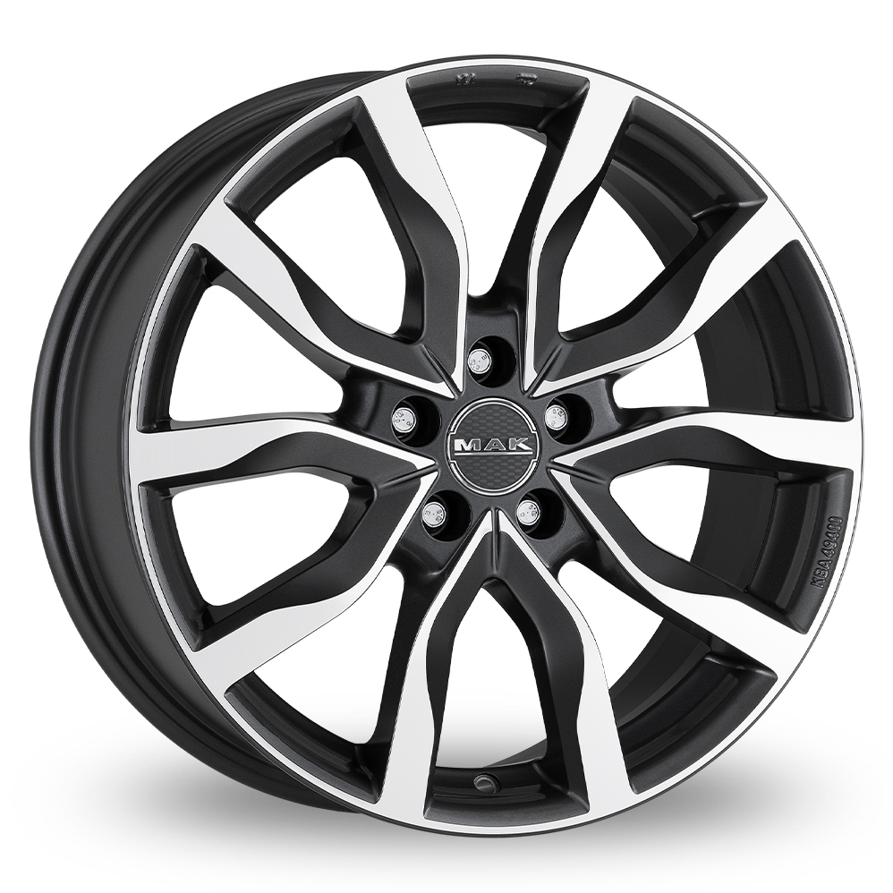 MAK Highlands Gunmetal Mirror Alloy Wheels